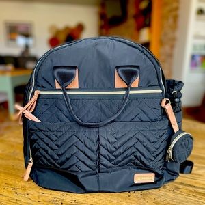 Skip Hop black diaper backpack